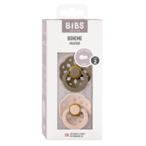 Залъгалки Bibs Boheme, Dark Oak/Blush, 6-18 м