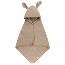 Бебешка хавлия с качулка Bibs Kangaroo, Vanilla