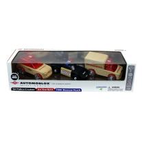 ДЪРВЕНИ КОЛИ Automoblox MINI 3-PACK RESCUE VEHICLES 53106