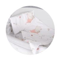 Бебешки спален комплект Chipolino за мини кошара зайче