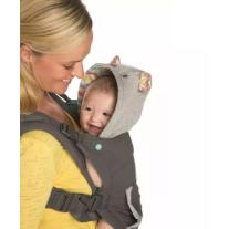 Ергономично кенгуру с качулка, Infantino, 2 в 1, Сиво, от 5.4 до 18 кг.