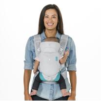 Ергономично кенгуру, Infantino, Flip 4 в 1, С дишаща материя, Светло сиво, от 3.6 до 14.5 кг.