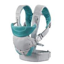 Ергономично кенгуру, Infantino, Flip 4 в 1, С дишаща материя, Светло сиво, от 3.6 до 14.5 кг.