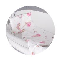 Бебешки спален комплект Chipolino за мини кошара зайче и еднорог