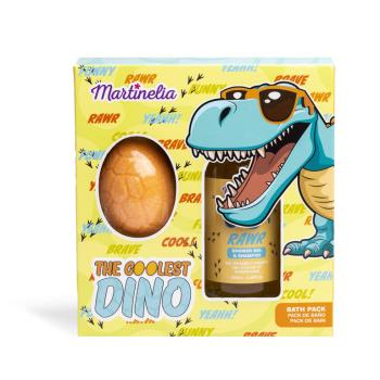 Комплект за баня, Martinelia, Динозавър, Жълт, 2 части
