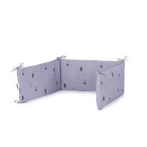 Обиколник за бебешко легло 30/180 Chipolino сиви облаци