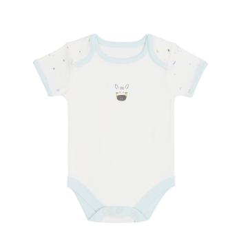 Комплект бебешки бодита KikkaBoo Stripy Friends - 3 броя, 0-3 м