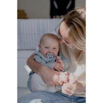 Залъгалки Bibs Colour, Dusty Blue/Steel Blue, 0-6 м