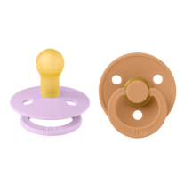 Залъгалки Bibs Colour, Violet Sky/Pumpkin 0-6 м