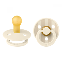 Залъгалка Bibs Studio Colour Pin, Ivory Vanilla, 0-6 м