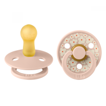Залъгалки Bibs Studio Colour Jasmine, Blush Mix, 0-6 м, 2 броя