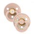 Залъгалки Bibs Studio Colour Jasmine, Blush Mix, 0-6 м, 2 броя