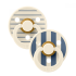 Залъгалки Bibs Studio Colour Pin, Ivory Steel Blue Mix, 0-6 м, 2 броя
