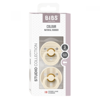 Залъгалки Bibs Studio Colour Pin, Ivory Vanilla Mix, 6-18 м, 2 броя