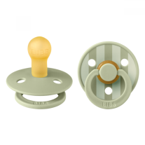 Залъгалки Bibs Studio Colour Pin, Sаге Mix, 0-6 м, 2 броя