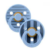 Залъгалки Bibs Studio Colour Pin, Sky Blue Mix, 0-6 м, 2 броя