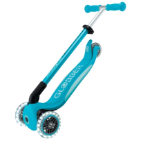 Сгъваема тротинетка GLOBBER Elite Light със светещи гуми - Аква