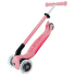 Сгъваема тротинетка GLOBBER Elite Light със светещи гуми - Розова