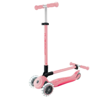 Сгъваема тротинетка GLOBBER Elite Light със светещи гуми - Розова