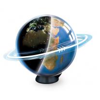 Образователна играчка, Buki France, Светещ въртящ се глобус 2 в 1, 20 см