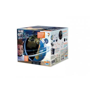 Образователна играчка, Buki France, Светещ въртящ се глобус 2 в 1, 20 см