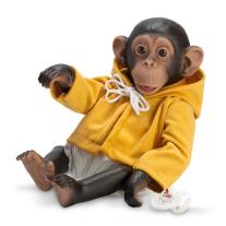 Бебе-маймунка Asi Лола, със жълто палто, 32 см