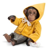 Бебе-маймунка Asi Лола, със жълто палто, 32 см