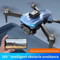 Сгъваем дрон с камера и сензори за препятствия Crazon, син цвят