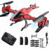 Сгъваем дрон с камера, сензори за препятствия и режим без глава Crazon, червен