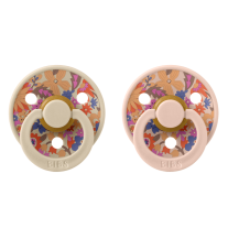 Залъгалки Bibs Liberty Colour June Blossom Blush, 6-18 м