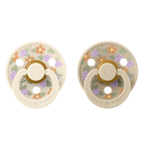 Залъгалки Bibs Liberty Colour Strawberries and Cream Ivory, 6-18 м