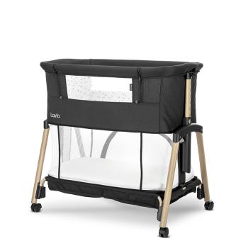 Мини Кошара Lorelli LAYLA 2в1 с ПАДАЩА ПРЕГРАДА Black