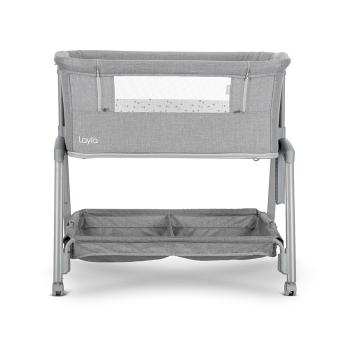 Мини Кошара Lorelli LAYLA 2в1 с ПАДАЩА ПРЕГРАДА Grey
