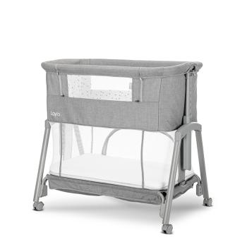 Мини Кошара Lorelli LAYLA 2в1 с ПАДАЩА ПРЕГРАДА Grey