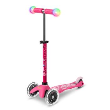 Тротинетка Mini Micro Deluxe Magic LED Pink