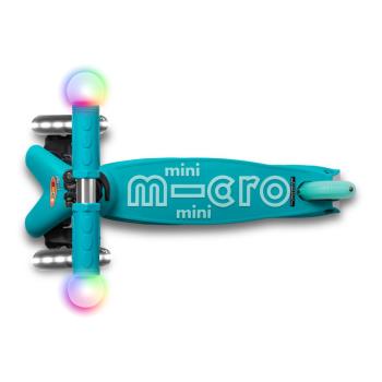 Тротинетка Mini Micro Deluxe Magic LED Aqua