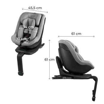 Стол за кола Kinderkraft I-Guard Airflow GREY