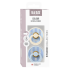 Залъгалки Bibs Studio Colour Block, Baby Blue Dusty Blue Mix, 0-6 м, 2 броя