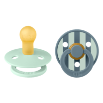 Залъгалки Bibs Studio Colour Block, Nordic Mint Petrol Mix, 0-6 м, 2 броя
