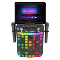 Караоке Bluetooth тонколона с 2 микрофона и LED лампа iDance