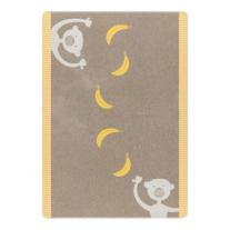 Детско одеяло David Fussenegger Juwel 100x140 Gone bananas, smoke