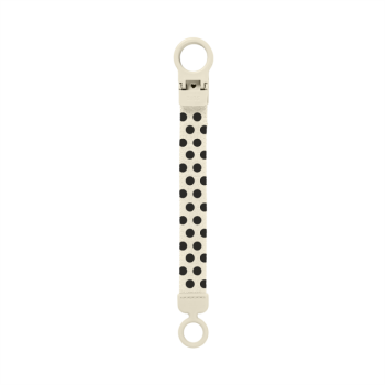 Клипс за Залъгалка BIBS Loop Polka Ivory Black