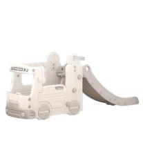 Детски игрален модул автобус с пързалка Feelkids сив