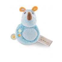 Играчка за хващане с дрънкалка Носорогът Мануфи, NICI 12см. 3+ месеца