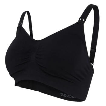Безшевен подплатен сутиен за кърмачки Carriwell Padded, размер L, черен