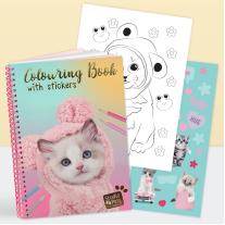 Книжка за оцветяване със стикери Studio Pets Мауси