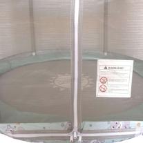 Детски батут Sonne - С мрежа и кош, 122 cm