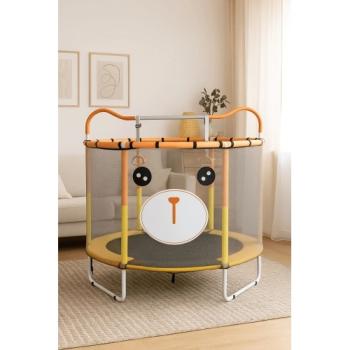 Детски батут Sonne - С мрежа, топки и кош, 140 cm