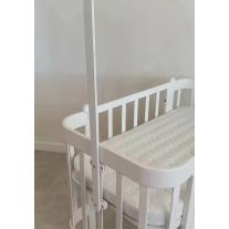 Стойка за Балдахин или Играчка за Трансформиращо Легло 5в1 Ingva Nika Бял 