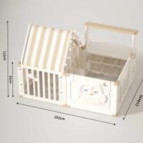 Детска къщичка за игра Feelkids Бухалче, с модерен органайзер за играчки